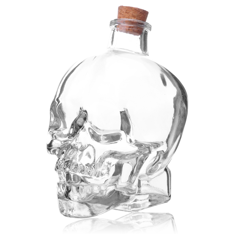 Skull wine bottle creative glass wine homemade