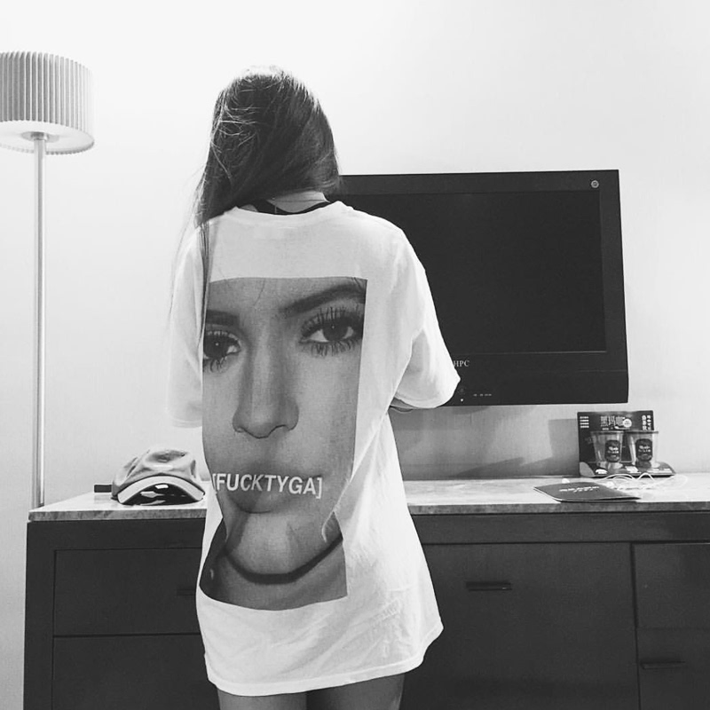 Summer Kardashian Style Loose Mid-Length Short-Sleeve T-Shirt for Women, Pure Cotton Top, Trendy Brand