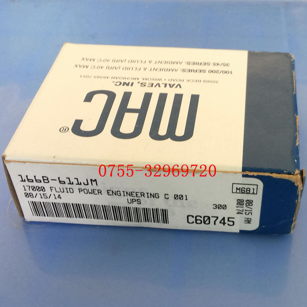 MAC brand new original fitted solenoid valve 166B-611JM-Taobao