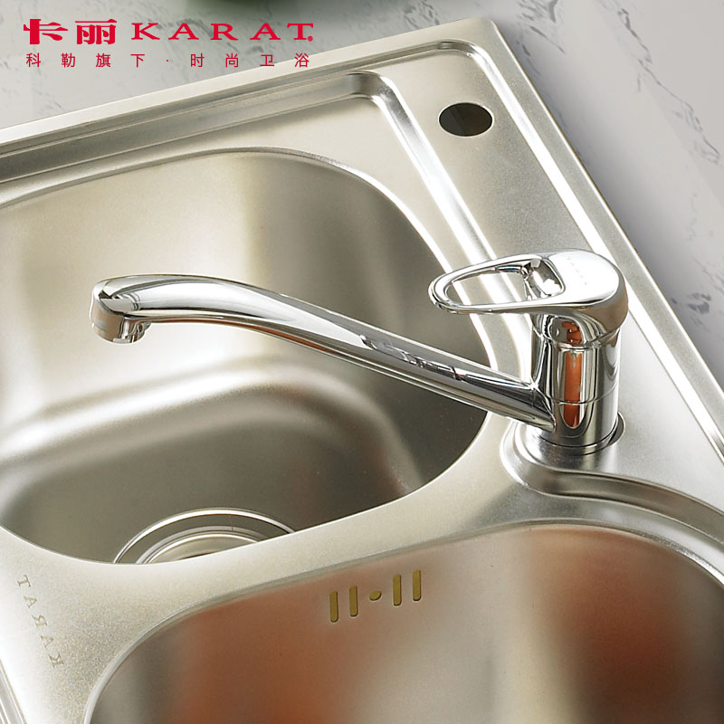 Karisilin single to single-hole cold and hot water washing basin kitchen sink tap 14870T-M1 rotatable valve core