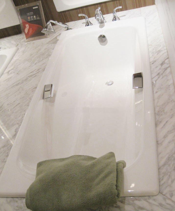 Kohler K-18200T-GR 0 ripple 1 6 m cast iron bathtub