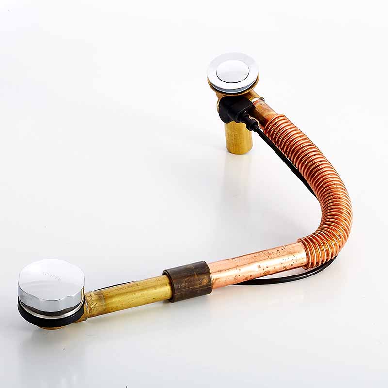 Cole K-17254-CP bathtub Advanced copper hose drainage full copper sewer fittings