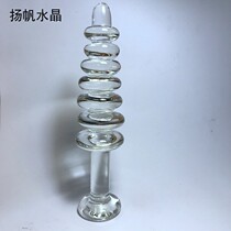 0473 anal plug for men and women anal masturbation equipment glass rod Crystal posterior court External anal device sex toys