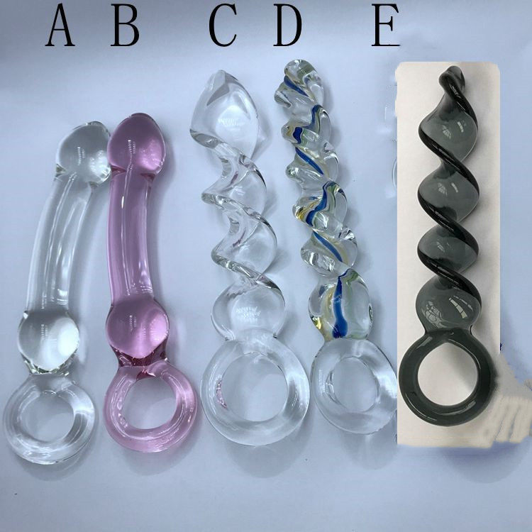 DIAO erotic anal expander crystal masturbation stick massage stick fairy with glass backyard