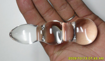 YF0329 Sex anal dilator Crystal masturbation stick phallic massage stick fairy glass posterior anal plug