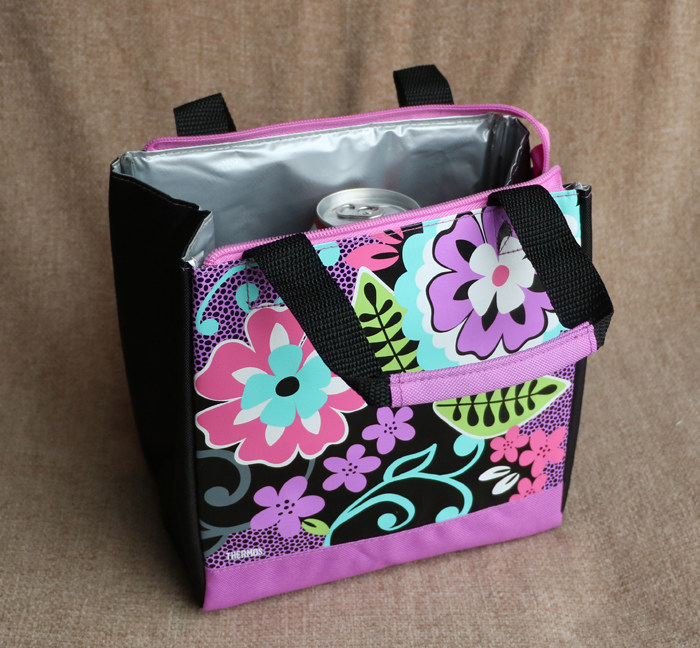 Blossoming Flowers Small Square Box Lightweight Insulation Pack Cold Pack Lunch Box Bag Lunch Bag Hand Carry