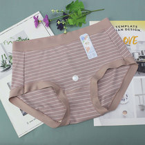 Daisy Girl 29521 Modal Fabric Mid-waist Lace Striped Youth Antibacterial Womens Underwear Women