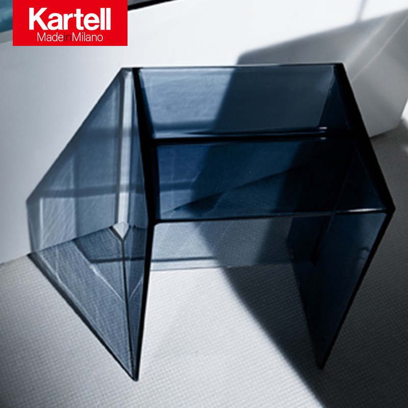 Italian Import Kartell Kadir Minimalist Plastic Bathroom Bench Multicolored Optional Little Stool MAX-BEAM