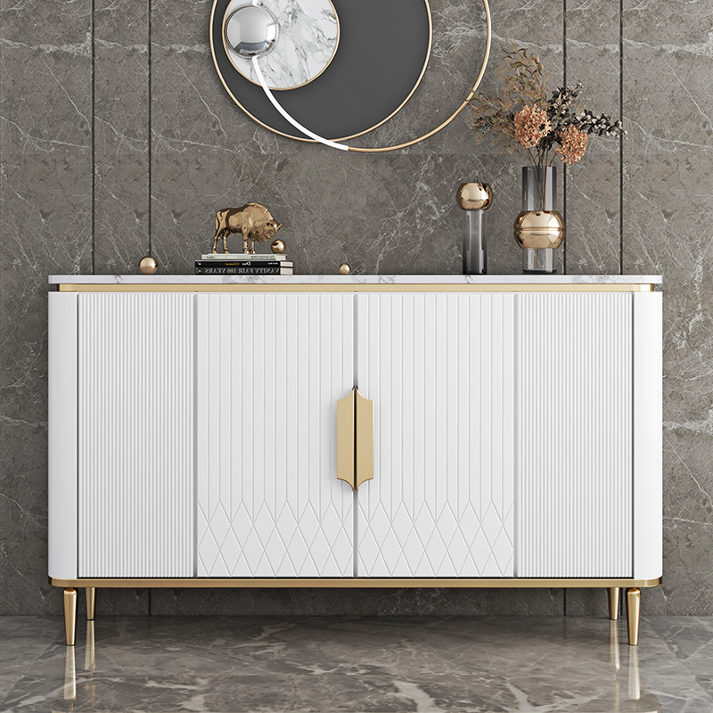 Dining cabinet modern minimalist marble American living room wall storage cabinet tea cabinet light luxury shoe cabinet porch cabinet