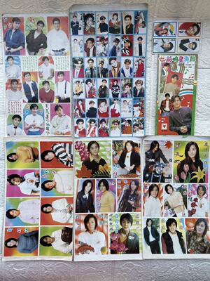 Nostalgic stickers featuring Hong Kong, Macao and Taiwan stars such as Andy Lau, Nicholas Tse and Aaron Kwok are in stock