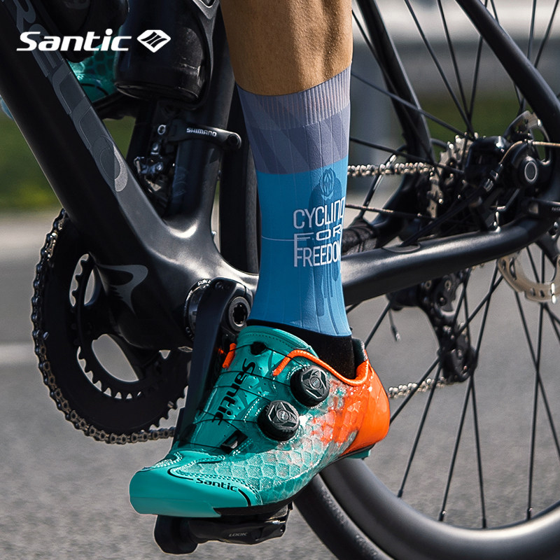 Santic carbon fiber bottom nylon bottom road card shoes light exercise bike bicycle lock shoes