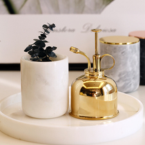 Mino Nordic INS natural marble candle holder cup rose gold stainless steel lid pen holder containing incense cup