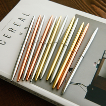 ins Nordic Danish minimalist design brass color rose gold stainless steel tray ballpoint pen storage tray