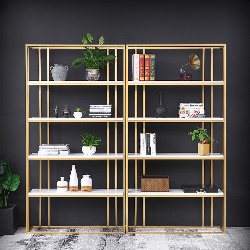 Nordic minimalist storage rack landing subway art bookshelf living room display stand light luxury storage simple children's bookcase bedroom
