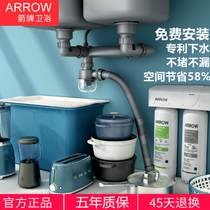 Wrigley kitchen sewer set wash basin accessories sink sink drain double sink pond deodorant hose