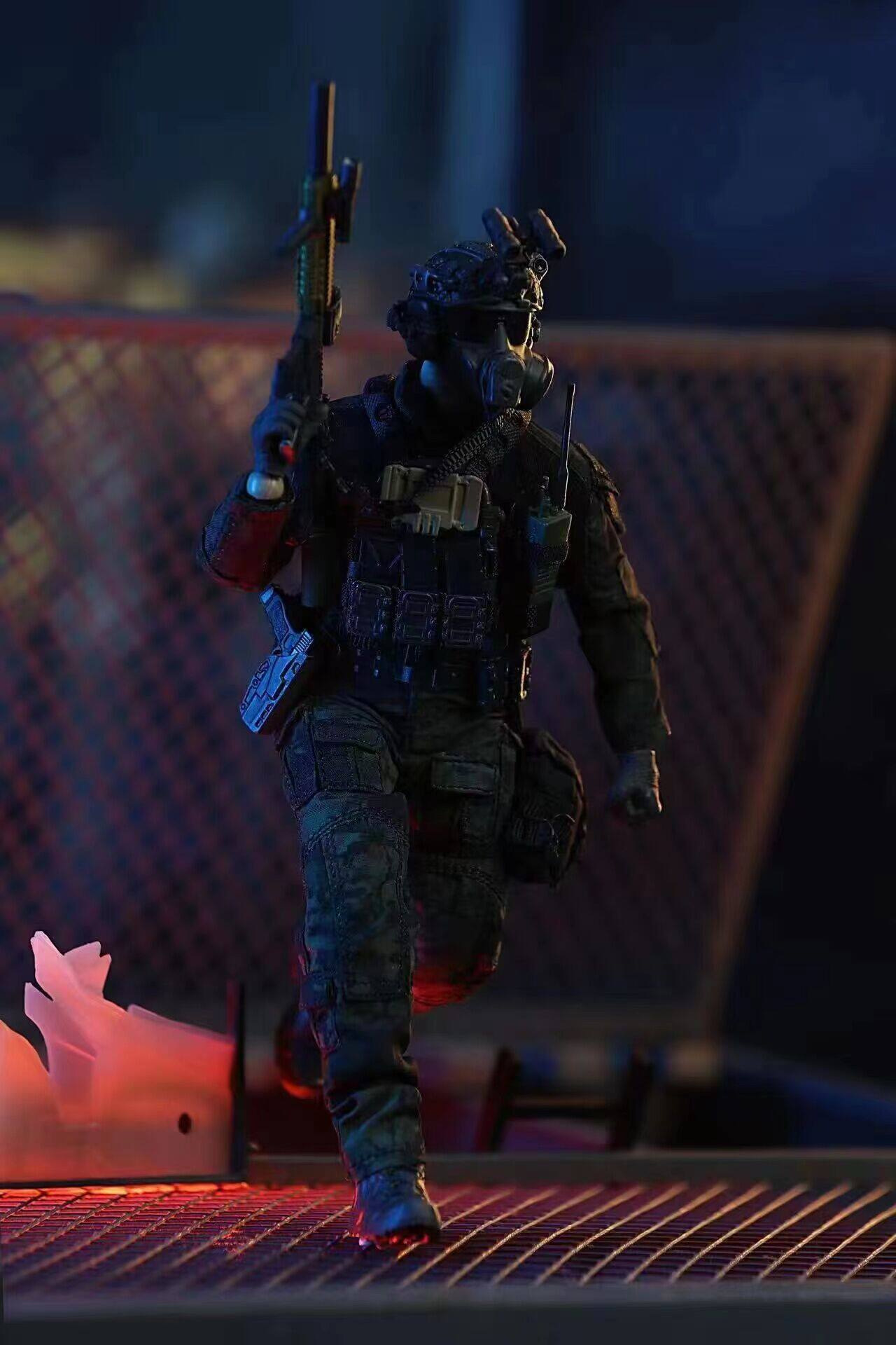 HASUKI SA01 Black OPS Soldier Collectible Action Figure In Stock