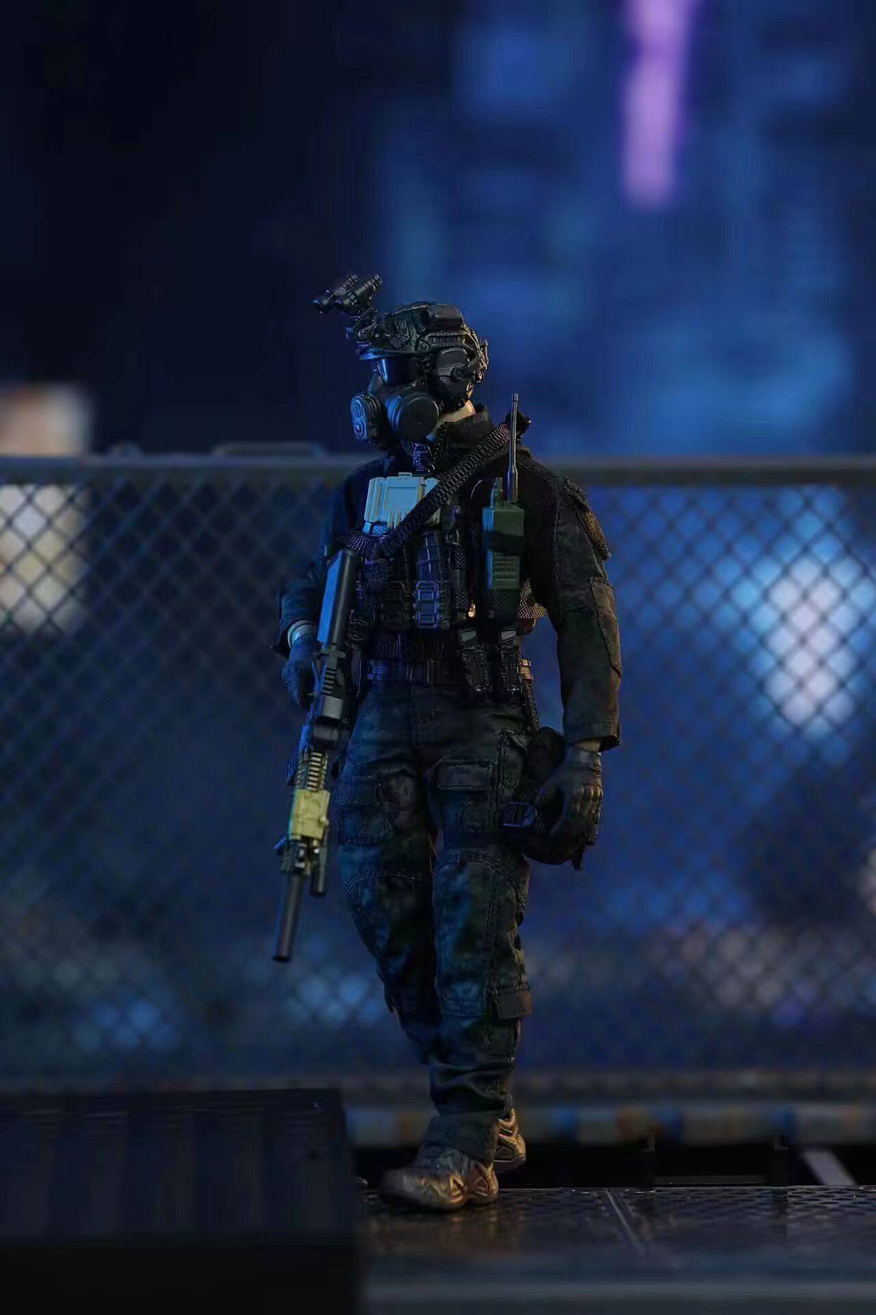 HASUKI SA01 Black OPS Soldier Collectible Action Figure In Stock