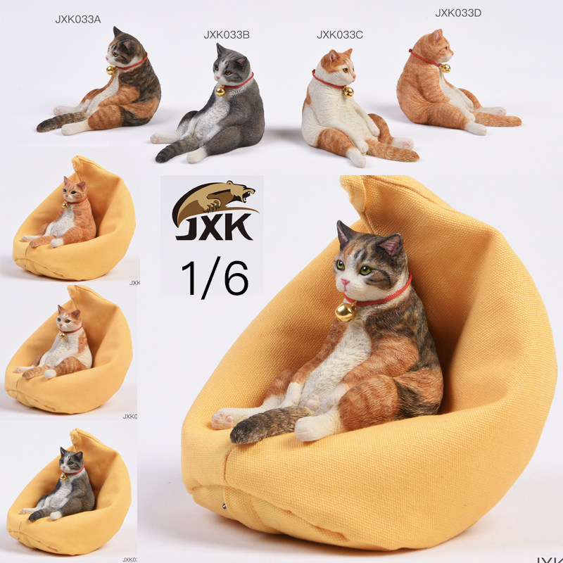 JXK 1 6 JXK033 Lazy Cat Series Beauty Short Fit Sloth Sofa Cat Model Spot