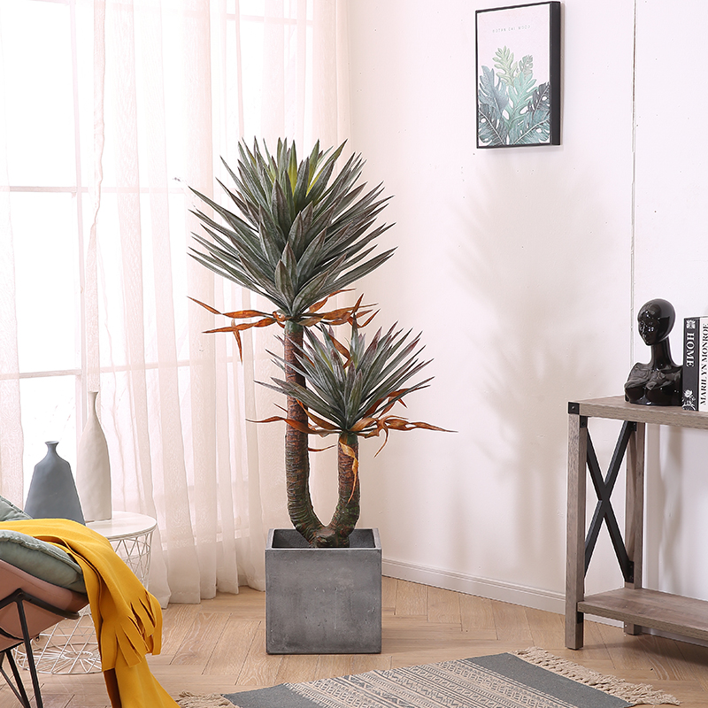 High Emulation Plant American Tequila Desert Green Planting Indoor Large Plant Office Hotel Cactus Pendulum