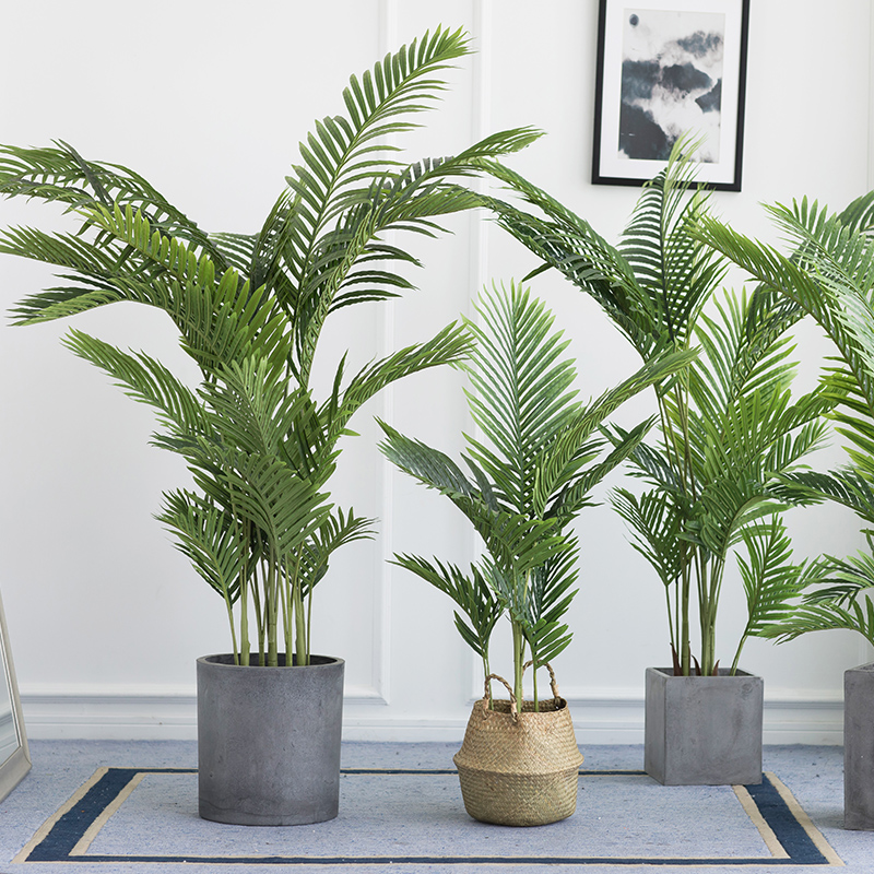 Nordic simulation loose tail sunflower indoor ground tropical wind simulation plant hotel mall plant view basin pick up decoration