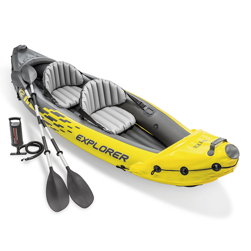 INTEX68307 Explorer Two-person boat group Canoe Fishing boat Foldable thickened inflatable boat