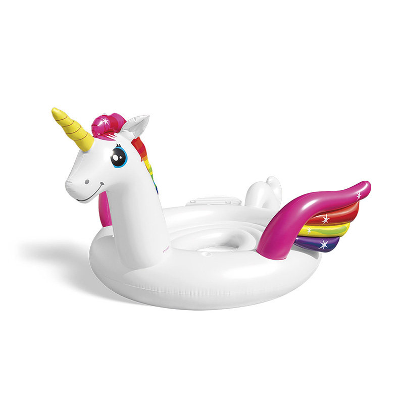 intex adult children water floating bed inflatable floating platoon size red crane water bed animals sitting on swimming rings