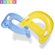 INTEX summer sitting type floating drainage water bed adult floating bed water inflatable sand sending pump 58859