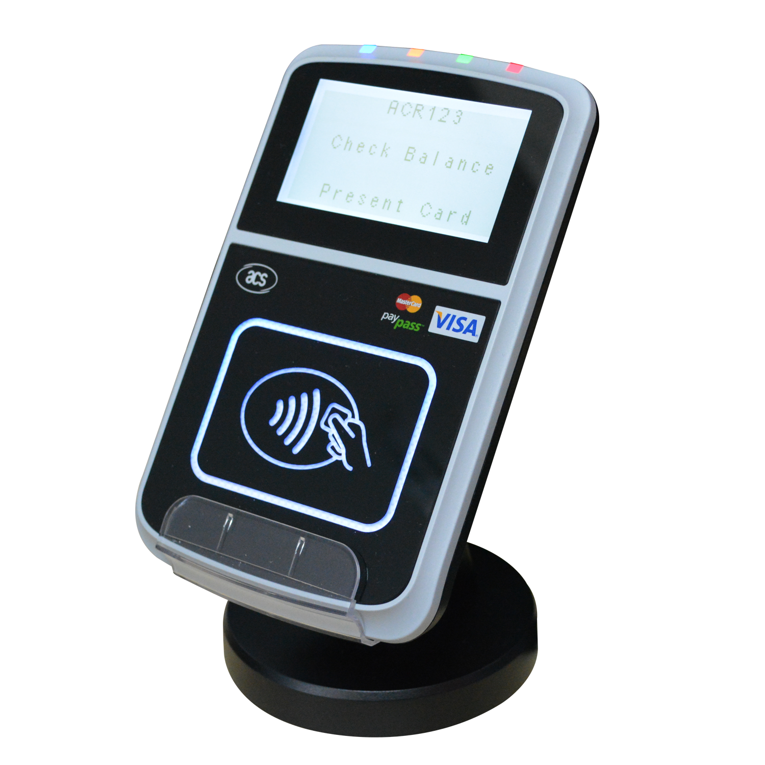 The USB version of ACR123U contactless smart reader can be online or offline