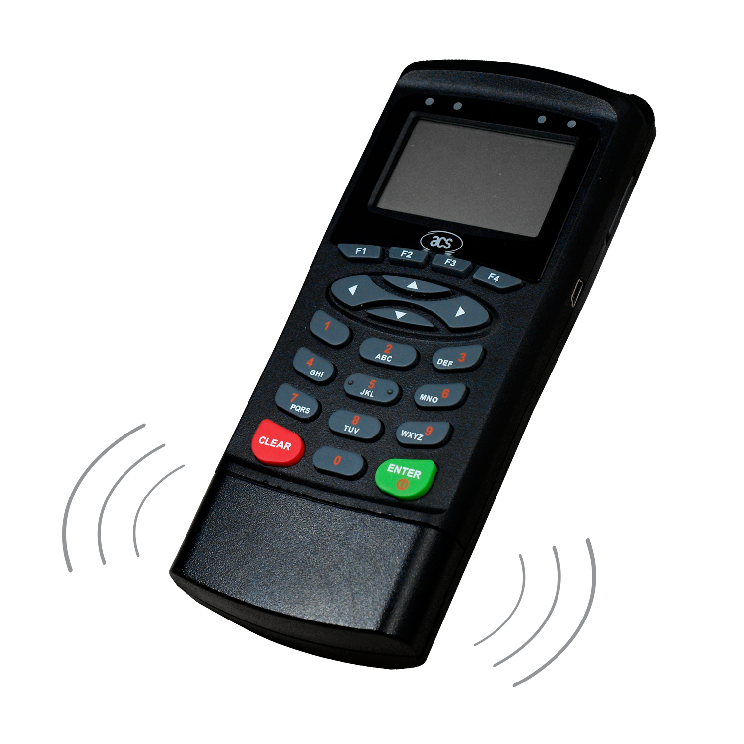 ACR89-A2 handheld contact contactless IC card dual interface IC card reader with LCD screen