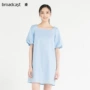 Broadcast My Story Counter Sản phẩm mới Word Puff Sleeve Midi dài Dress váy body kiểu hàn quốc