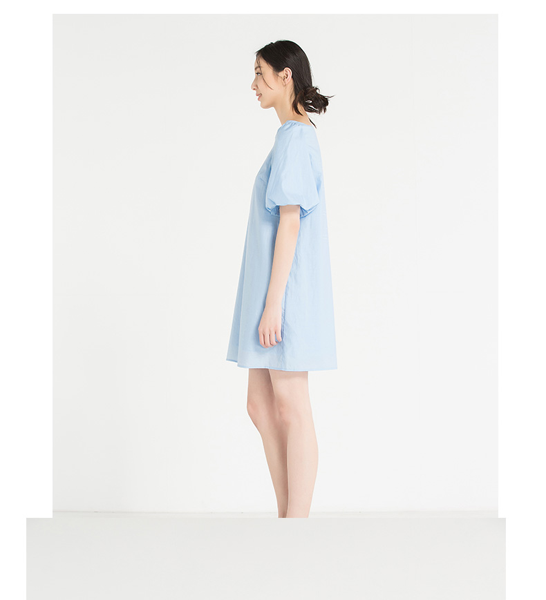 Broadcast My Story Counter Sản phẩm mới Word Puff Sleeve Midi dài Dress