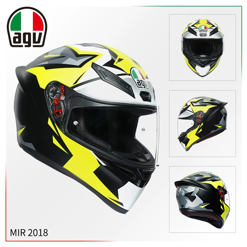 AGV Полушлем, гоночный шлем для мужчин и женщин противотуманной