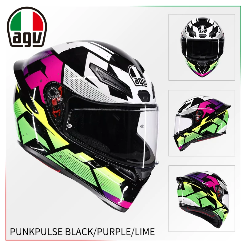 AGV Полушлем, гоночный шлем для мужчин и женщин противотуманной