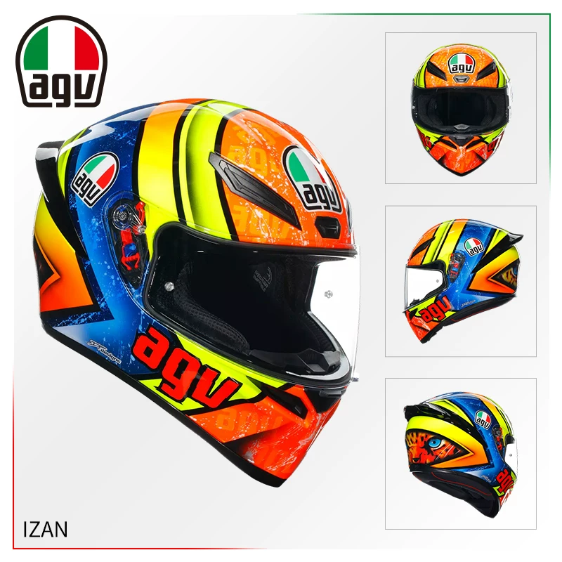 AGV Полушлем, гоночный шлем для мужчин и женщин противотуманной