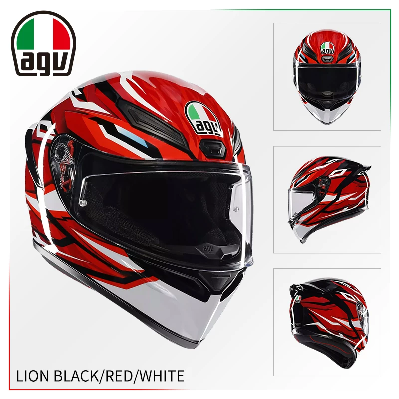 AGV Полушлем, гоночный шлем для мужчин и женщин противотуманной