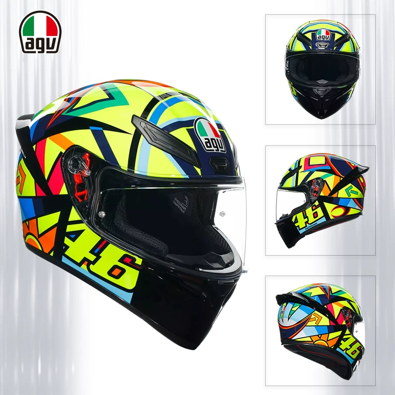 AGV Полушлем, гоночный шлем для мужчин и женщин противотуманной