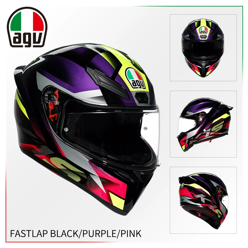 AGV Полушлем, гоночный шлем для мужчин и женщин противотуманной
