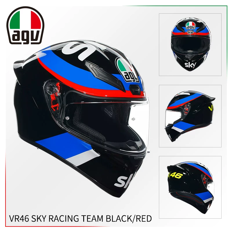 AGV Полушлем, гоночный шлем для мужчин и женщин противотуманной