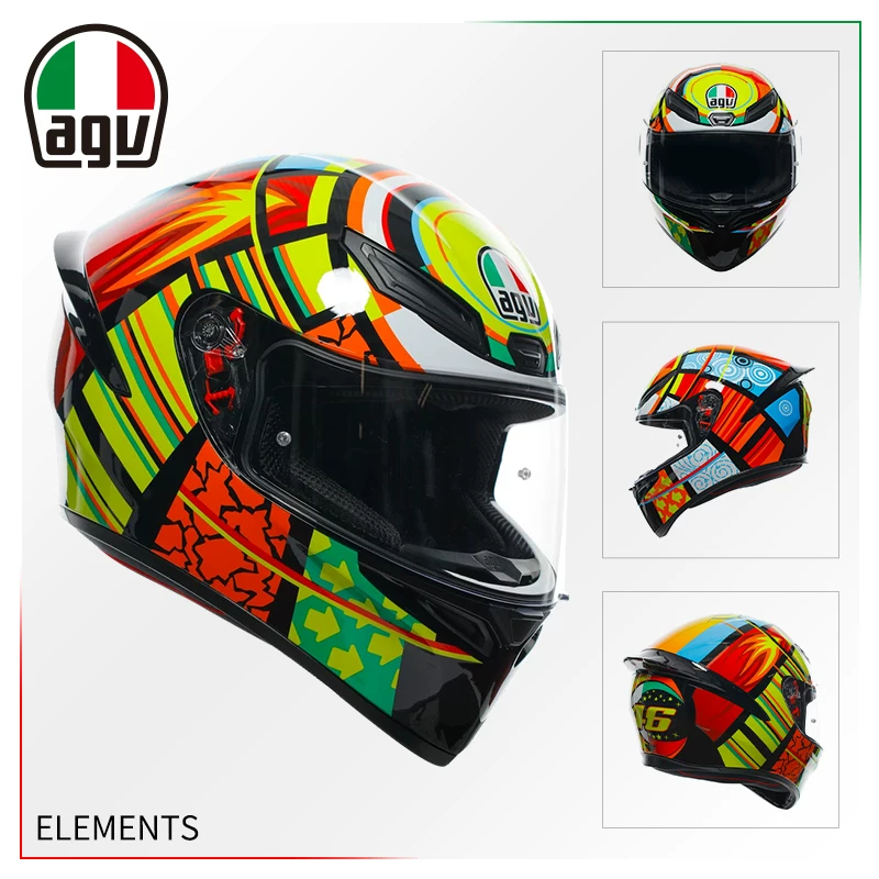 AGV Полушлем, гоночный шлем для мужчин и женщин противотуманной