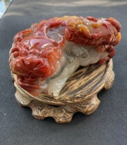 Yang Yujia Yunnan natural Huanglong jade Yin Yang Eye footed gold sand Old material Master son and son Hands Play with Pendulum Piece Certificate