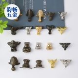 韵畅 Аппаратное обеспечение поддержки кода ноги имитация золотой мебели нижняя и нижняя сплава деревянная коробка подарочная коробка подарочная коробка нижняя четыре фута украшения