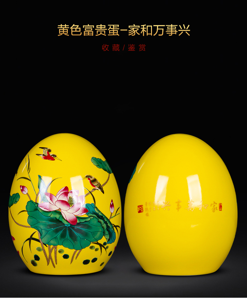 Jingdezhen ceramics glaze color insert small vase furnishing articles furnishing articles rich ancient frame the sitting room of Chinese style household decorations
