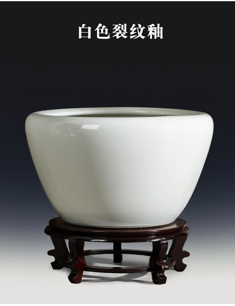 Jingdezhen ceramics archaize oversized goldfish bowl the tortoise cylinder water lily grass cooper hydroponic garden furnishing articles sitting room