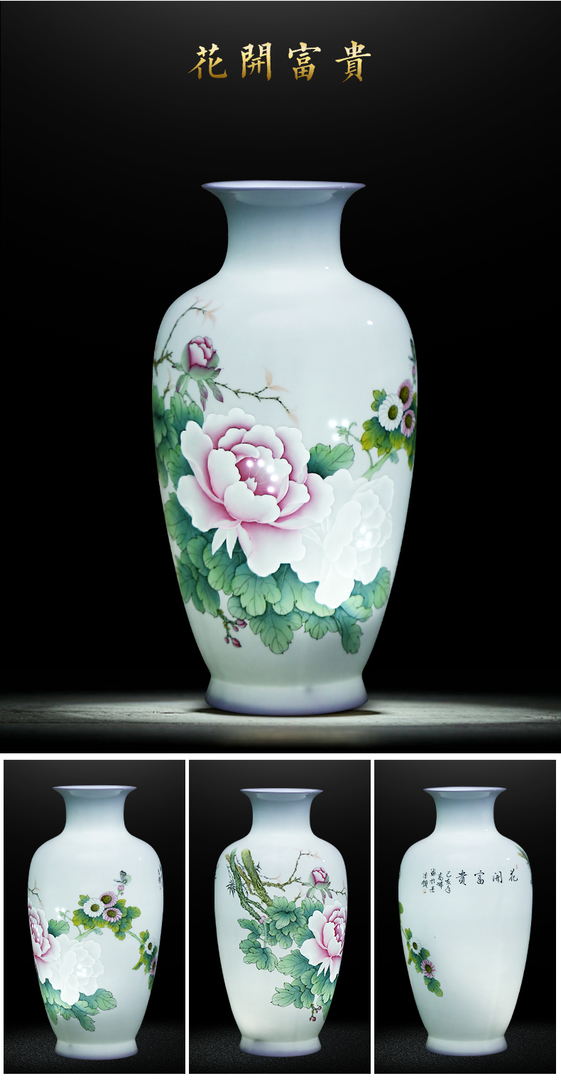 The Master of jingdezhen ceramics hand - made splendor in knife clay vase furnishing articles sitting room of Chinese style household ornaments