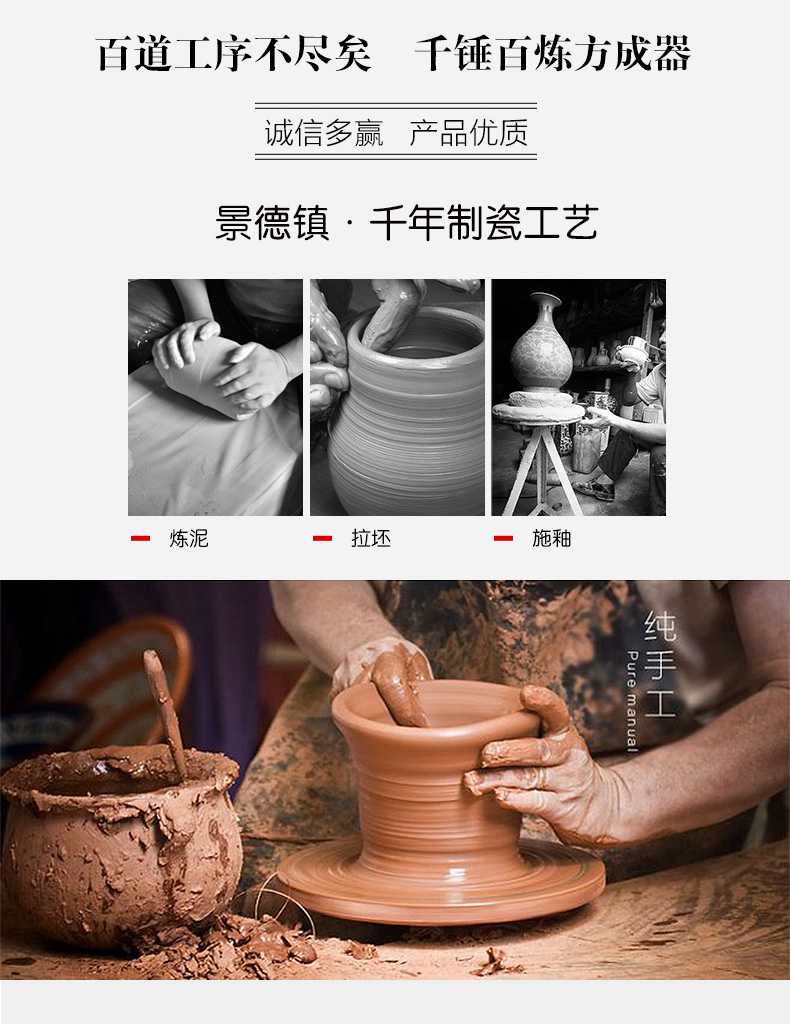 Jingdezhen ceramics European - style colored enamel of large vase flower arranging TV ark adornment furnishing articles large living room