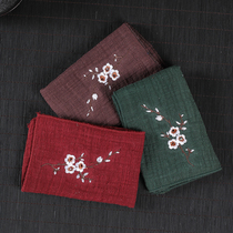 Kung Fu tea set tea ceremony zero with absorbent cotton linen tea towel tea cloth home Chinese tea table cloth tea table rag tea mat