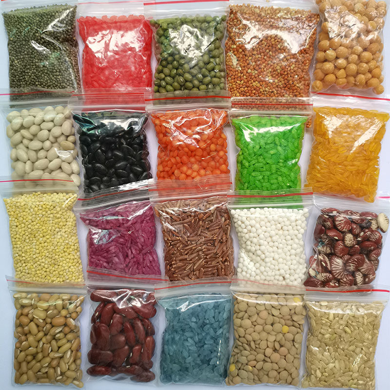 Children handmade DIY materials Bayou beans seed Seed Paste Food Painting Grain 5 Gu Cereals Adhesive Painting material Package