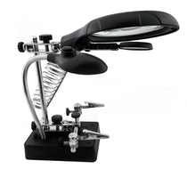 Welding repair desktop bracket magnifying glass LED precision repair soldering iron bracket soldering table bracket