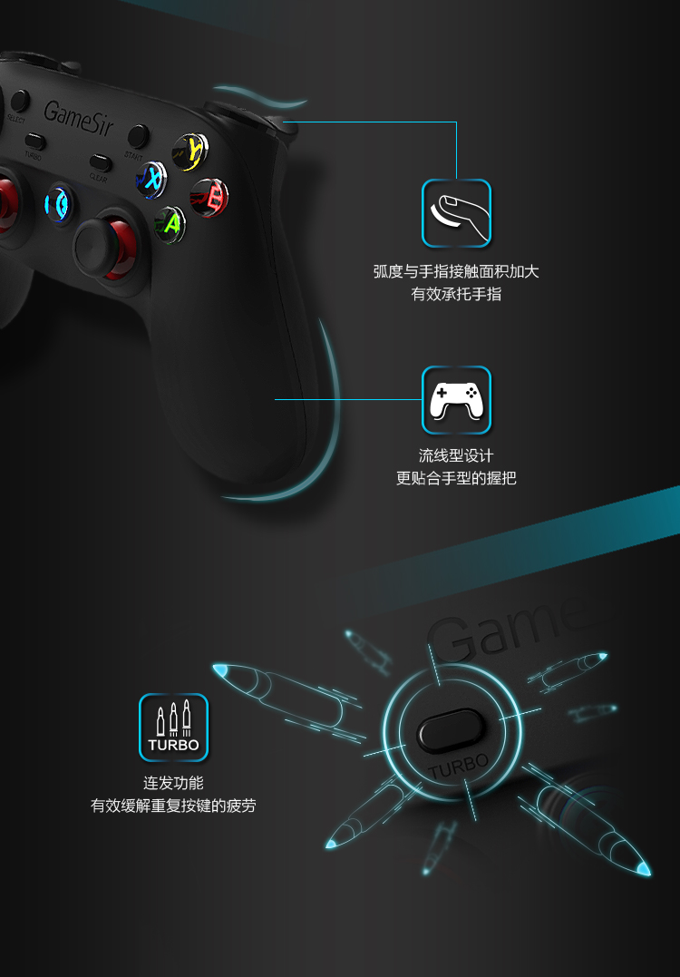 Chick G3 gamepad Bluetooth không dây Apple Android điện thoại di động vua bóng CF tay du hành qua đường lửa - Người điều khiển trò chơi phụ kiện bắn pubg