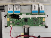 Shivo F86EA logic board technical change board 6870C-0655B solved LCD screen horizontal stripe black wire shake flash screen